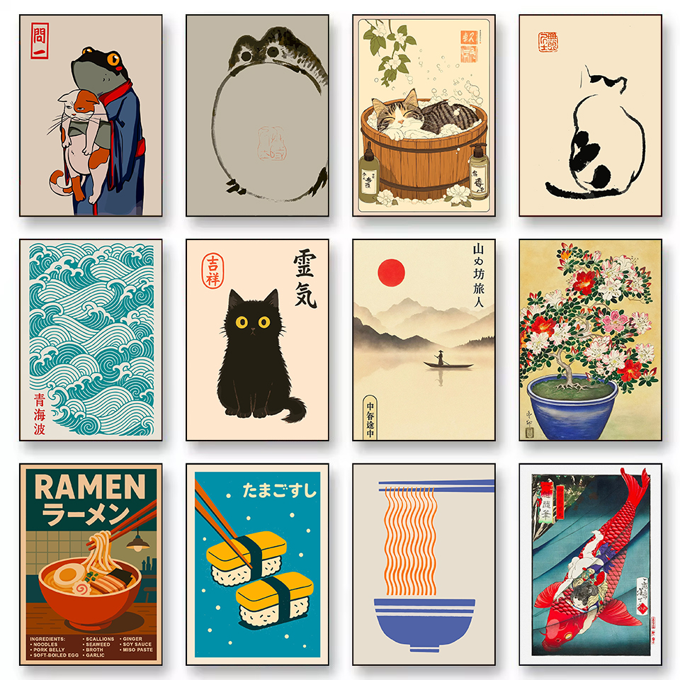 Retro Abstract Japanese Cultur - Japanese Lifestyle Culture incelemesi ve fiyatı