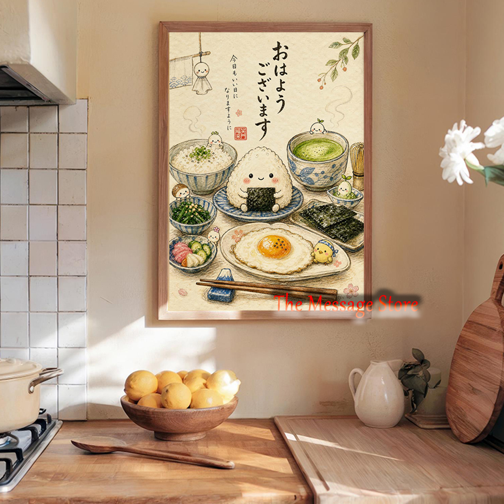 Watercolors Kitchen Still Life - Japanese Food Lifestyle incelemesi ve fiyatı