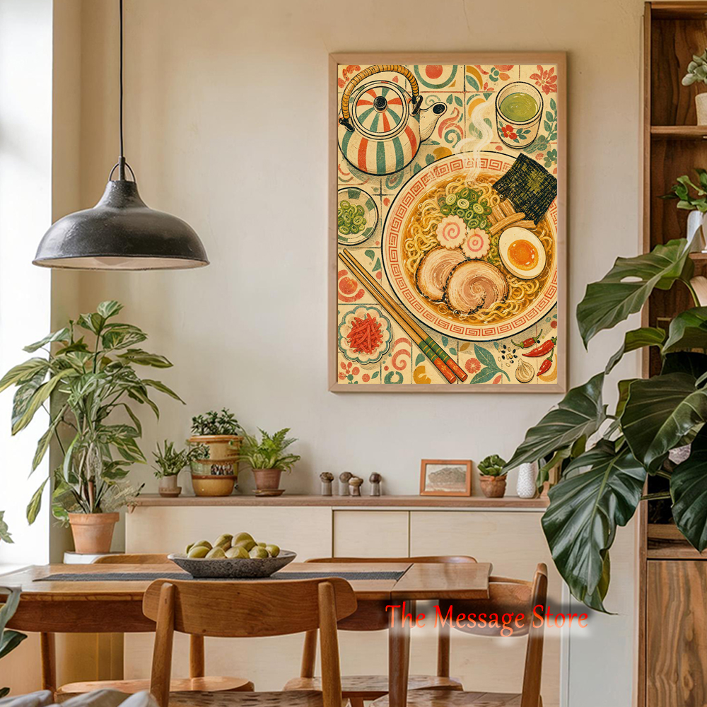 Watercolors Kitchen Still Life - Japanese Food Lifestyle incelemesi ve fiyatı