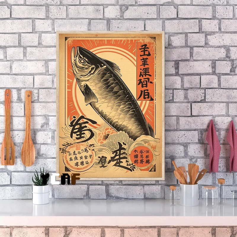 Vintage Japanese Food Poster C - Japanese Food Lifestyle incelemesi ve fiyatı
