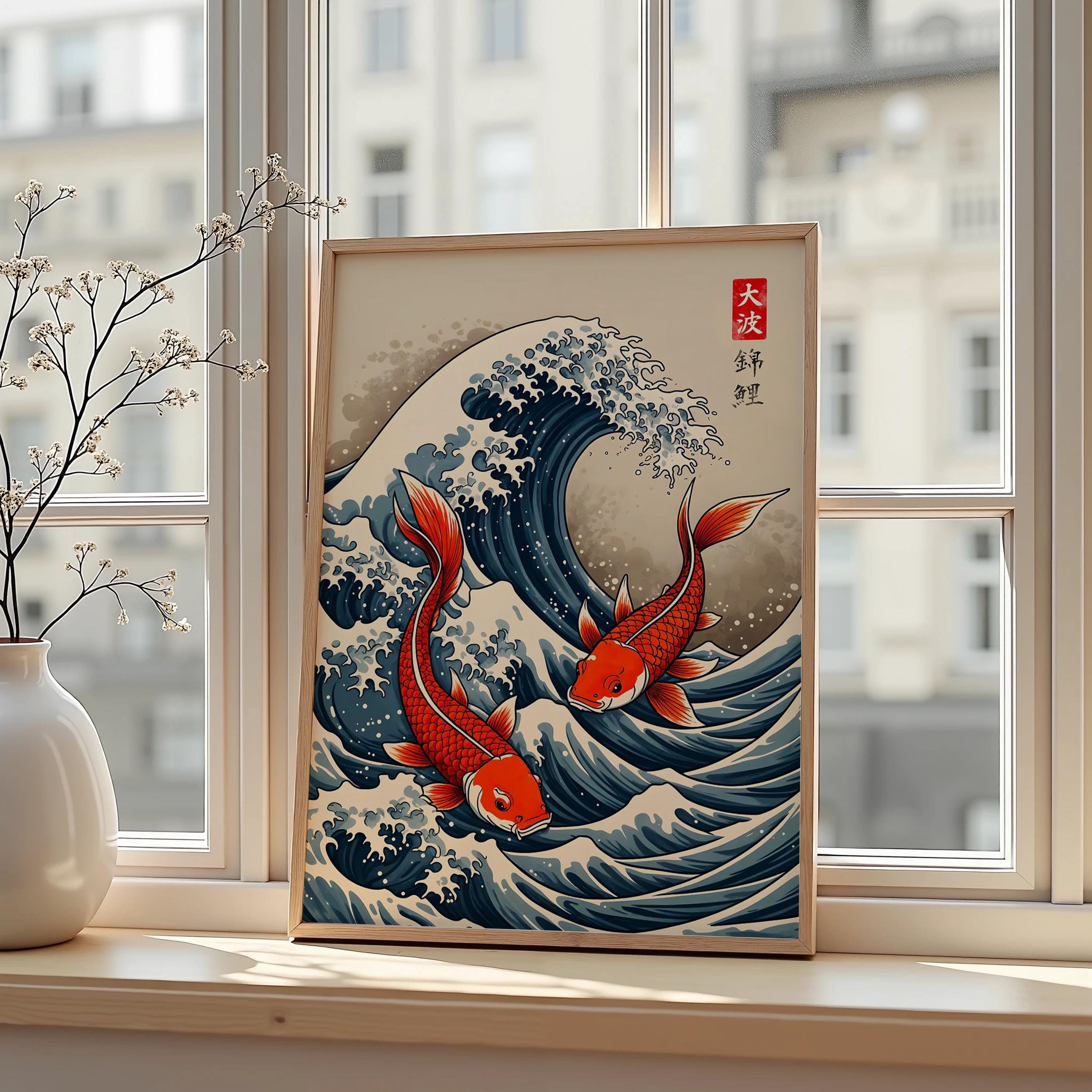 Japanese Red Koi Fish Canvas P - Japanese Lifestyle Gifts incelemesi ve fiyatı