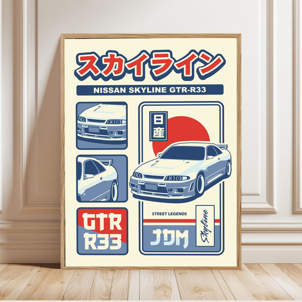 Retro Japanese Car Posters Spo - Japanese Minimalism Lifestyle incelemesi ve fiyatı