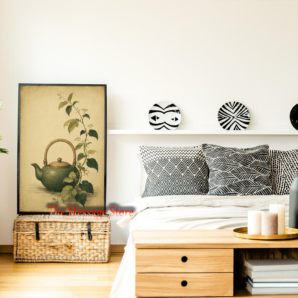 Japanese Teapot Art Minimalist - Japanese Traditional Lifestyle incelemesi ve fiyatı