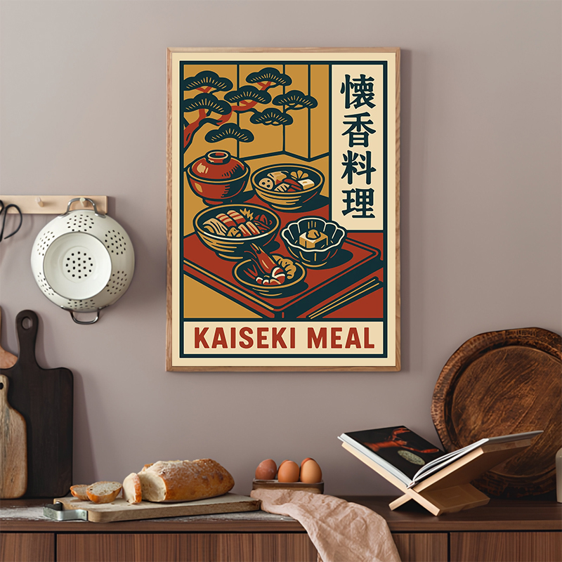 Vintage Style Japanese Food Po - Japanese Traditional Lifestyle incelemesi ve fiyatı