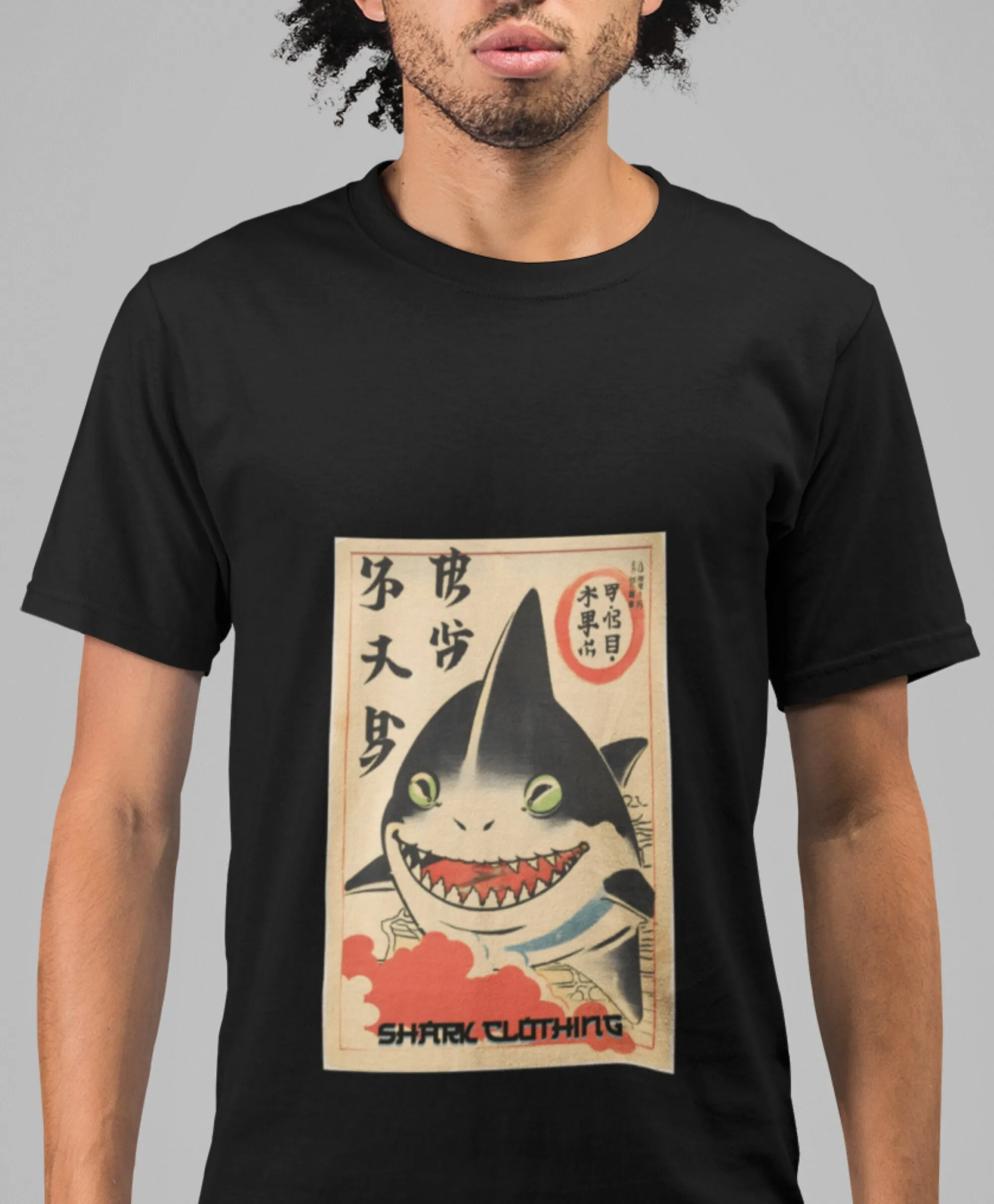 Japanese shark T Shirt Heavy C - Japanese Lifestyle Gifts incelemesi ve fiyatı