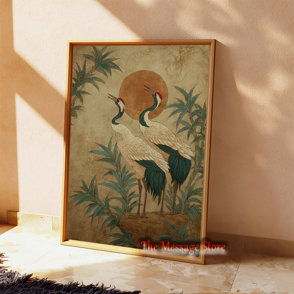 Traditional Nature Crane Birds - Japanese Traditional Lifestyle incelemesi ve fiyatı