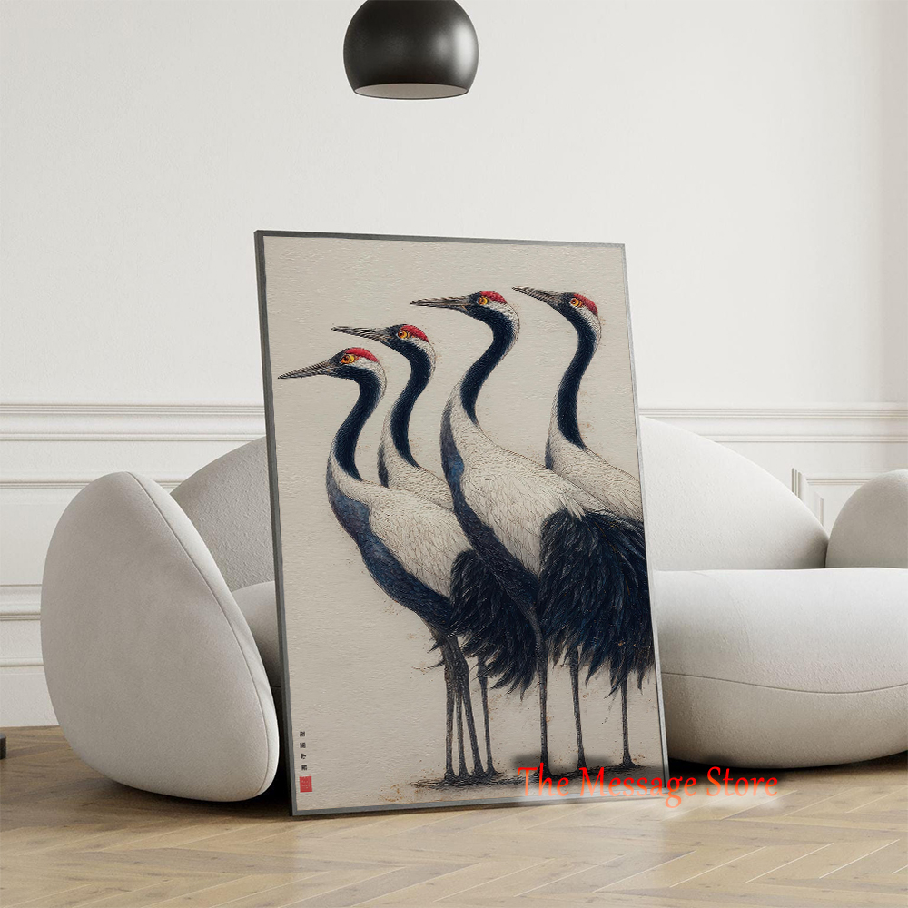 Traditional Nature Crane Birds - Japanese Traditional Lifestyle incelemesi ve fiyatı