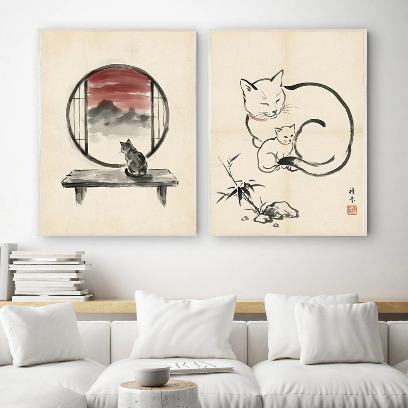 Japanese Cat Sleeping by Lante - Japanese Minimalism Lifestyle incelemesi ve fiyatı