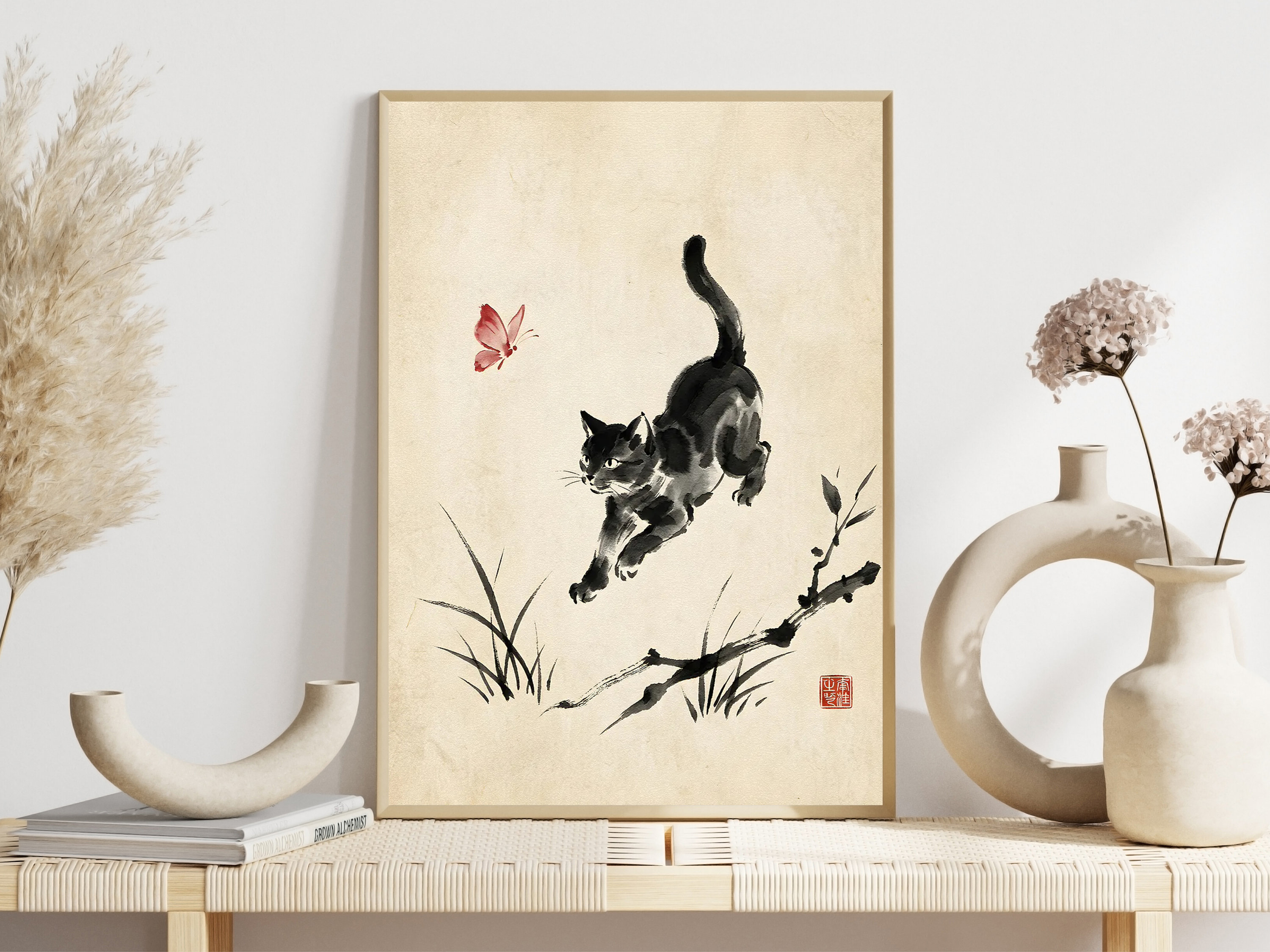 Japanese Cat Sleeping by Lante - Japanese Minimalism Lifestyle incelemesi ve fiyatı