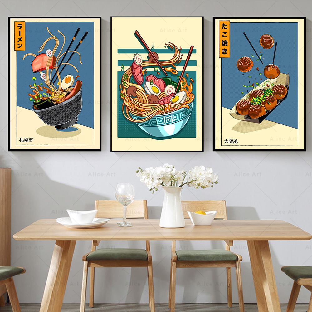 Japanese Style Poster Kitchen  - Japanese Food Lifestyle incelemesi ve fiyatı