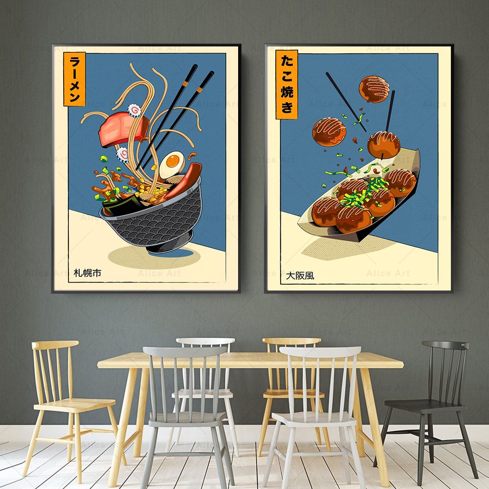 Japanese Style Poster Kitchen  - Japanese Food Lifestyle incelemesi ve fiyatı