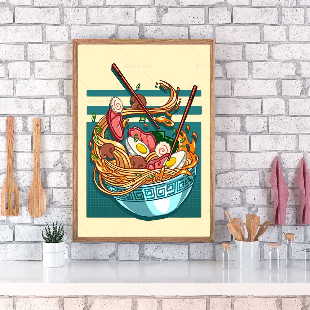 Japanese Style Poster Kitchen  - Japanese Food Lifestyle incelemesi ve fiyatı