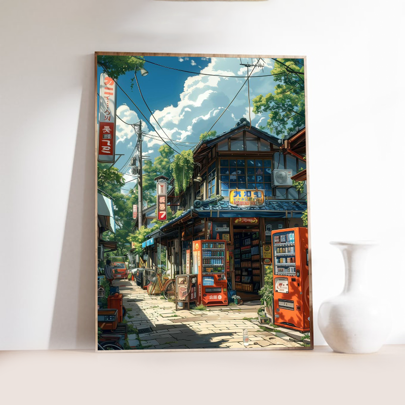 Manga Style Japanese Street La - Japanese Lifestyle Gifts incelemesi ve fiyatı